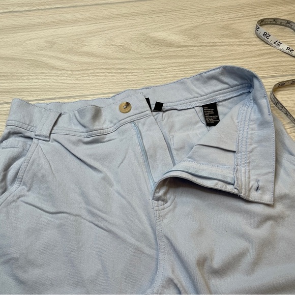 Dg2 Diane Gilman Light Blue Wide Leg High Rise Soft Crop Pants Womens Size 14P - Picture 7 of 11